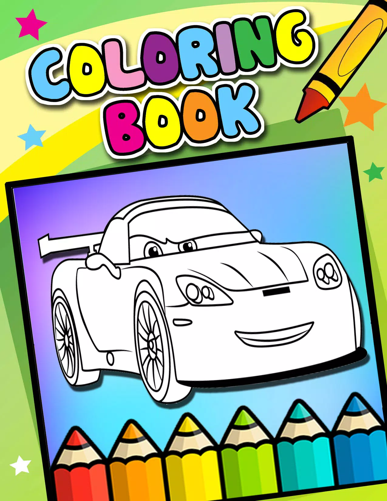 How To Color Lightning McQueen coloring pages for Android   APK ...