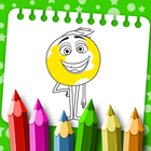 Coloring Pages for Emoji Movie آئیکن