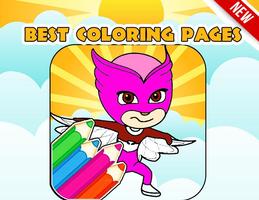 Coloring Guide for pj mask تصوير الشاشة 2