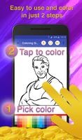 Actor Quiz Coloring Game captura de pantalla 2