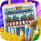 Fast Food Coloring Game-icoon