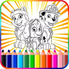 Paww Dog Coloring Patrol Page APK Herunterladen