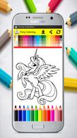 Pony Coloring Book Pages capture d'écran 2