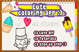 Easy Coloring book for Shopkin Plakat