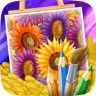 Flowers Coloring for Adults أيقونة