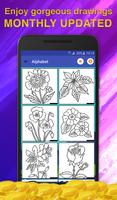 Flowers Coloring for Adults تصوير الشاشة 1