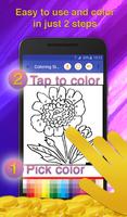 Flowers Coloring for Adults capture d'écran 2