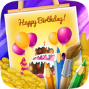 Happy birthday Coloring Page APK