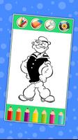 Coloring Pages for Popeye captura de pantalla 2