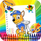 Coloring Paww Page Game Patrol أيقونة