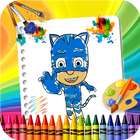 🎨 Coloring Pj With Mask Game ícone