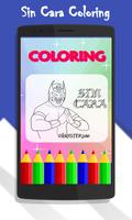 Sin Cara Coloring Affiche