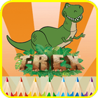 T-Rex Coloring icône