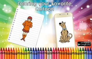 Coloring Scooby Dog page Game capture d'écran 3