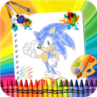 🎨 Coloring Sonic Game Page আইকন