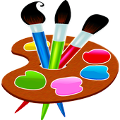 Painting and drawing game icon Painting and drawing game icon