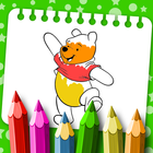 Coloring Book for Winie The Pooh-icoon