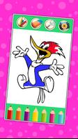 Coloring Book For Woody :Woody Coloring woodpecker capture d'écran 1