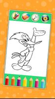 Coloring Book For Woody :Woody Coloring woodpecker capture d'écran 2