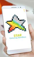 Star Coloring Sandbox : Pixel Art, Color by Number Affiche