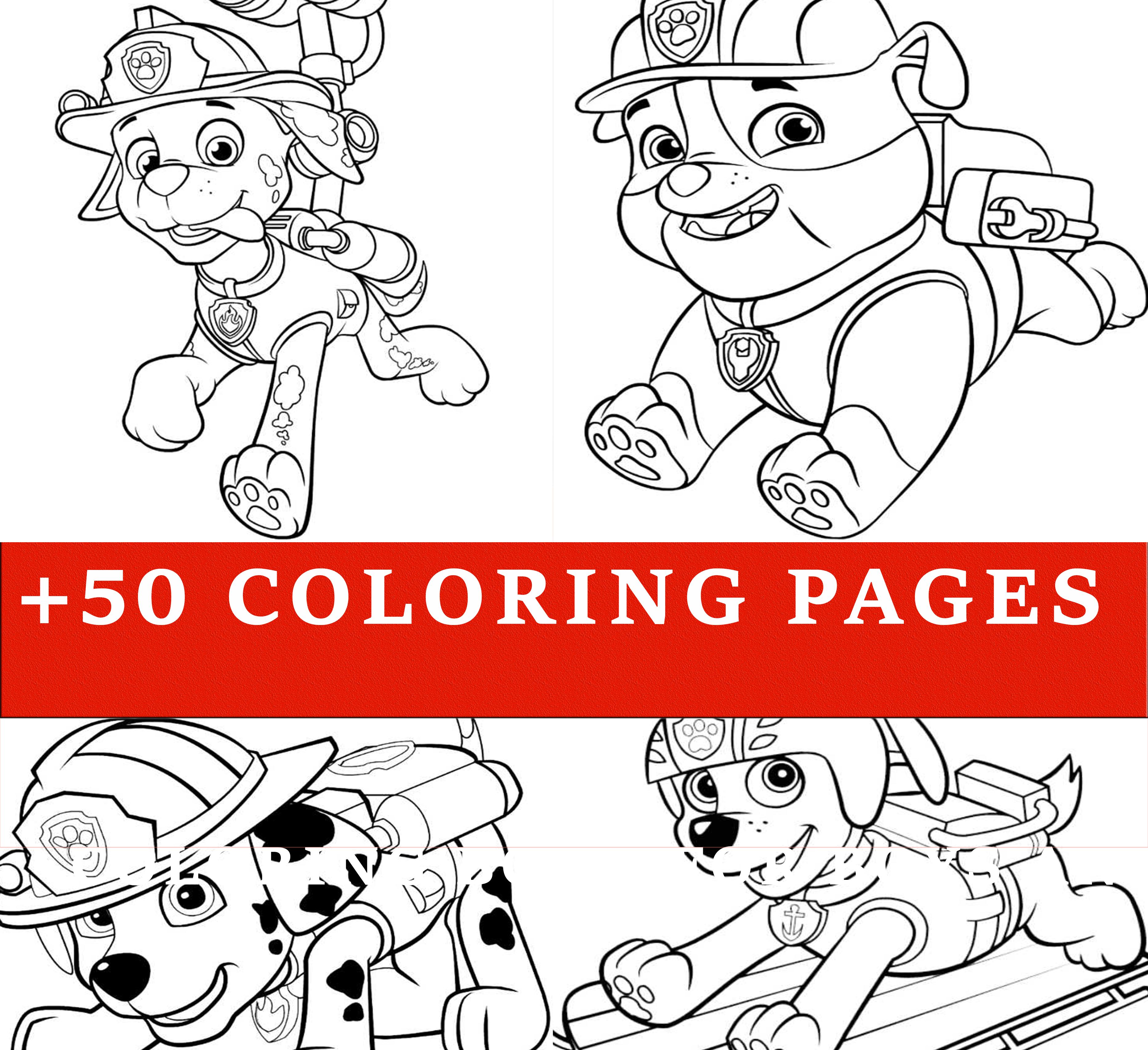 【50++】 Paw Patrol 塗り絵 - ダウンロードおよび印刷可能なぬり絵