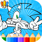 🇺🇸 How To Draw Sonic :Coloring Pages And Paint icône