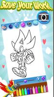 🇺🇸 How To Draw Sonic :Coloring Pages And Paint Affiche