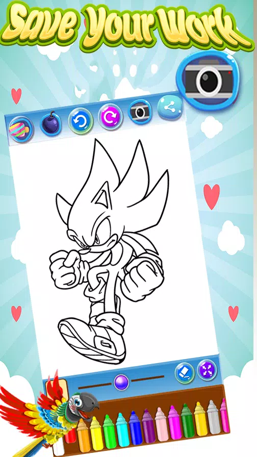 Descarga de APK de Cómo dibujar Sonic:Dibujos para colorear y pintura para  Android