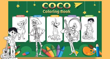 How To Color COCO Miguel Adult Coloring Book Affiche
