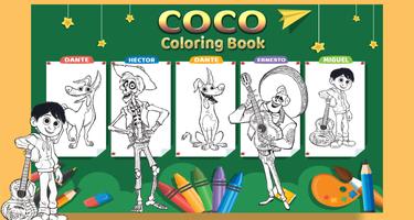 How To Color COCO Miguel Adult Coloring Book poster