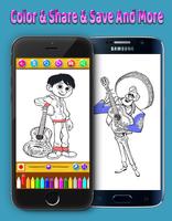 How To Color COCO Miguel Adult Coloring Book screenshot 1