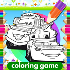 Coloring McQueen Car Game آئیکن