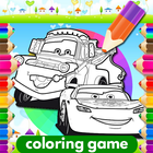 Coloring McQueen Car Game Zeichen
