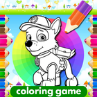 Coloring Paw Patrol Game أيقونة