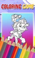 Coloring Paw Patrol Game Affiche