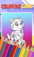 Coloring Paw Patrol Game تصوير الشاشة 1