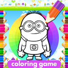 Coloring Yellow Minion Game آئیکن