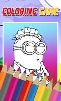 Coloring Yellow Minion Game poster