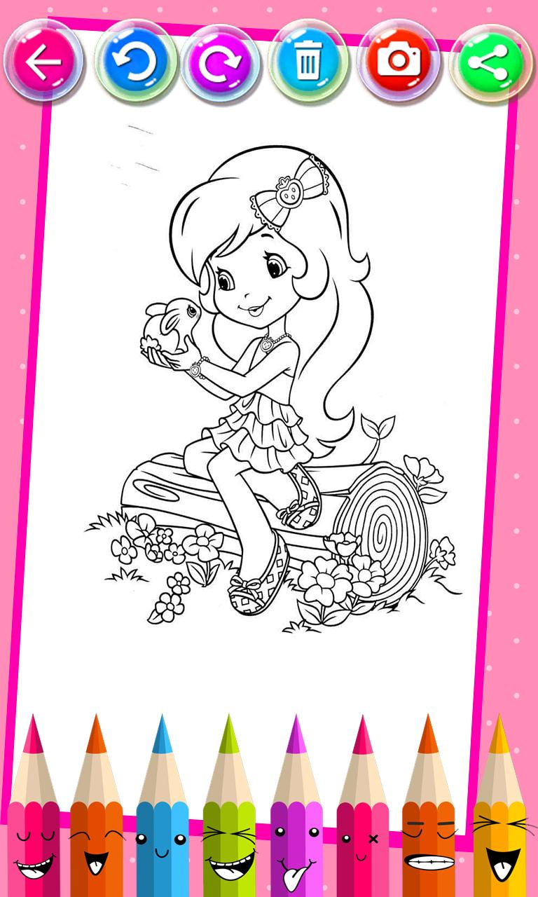 Strawberry Princess Girl Coloring Book for Android   APK Download