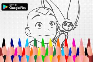 Coloring For Avatar The Last Airbender : Aang 2018 ภาพหน้าจอ 3