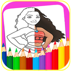 Icona Coloring book princess