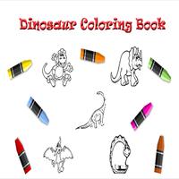 dinosaurs coloring book poster