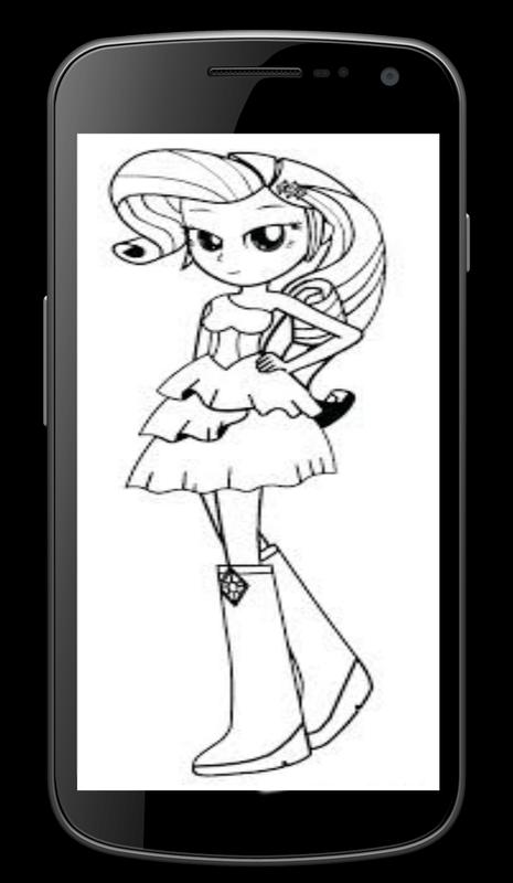 Coloring Pages For Equestria Girls My Little Pony Poster