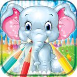 книжка-раскраска слонов