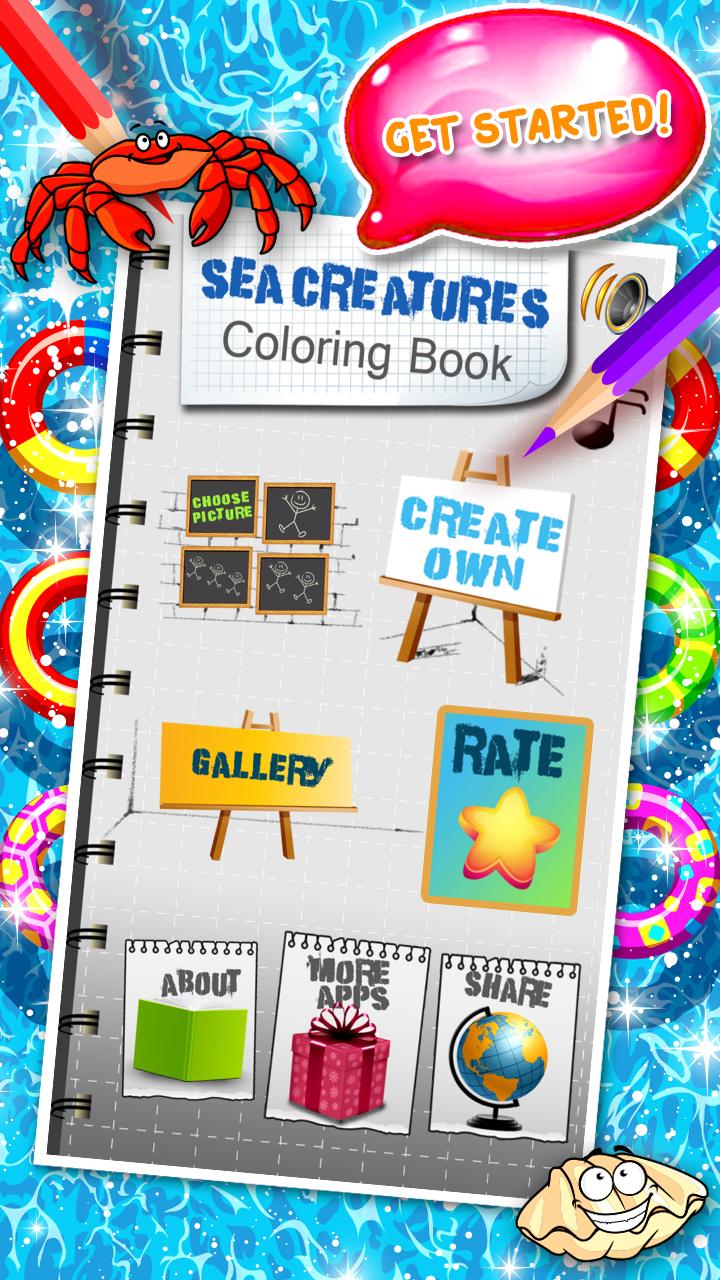 Download Sea Creatures Coloring Book For Android Apk Download
