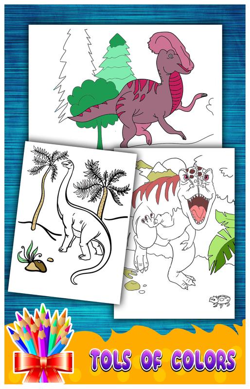 Dinosaurs Coloring Drawing Book New Screenshot 12