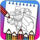 Super Hero Coloring Book for Kids New Coloring icône