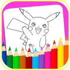 Coloring Book for cartoons icon