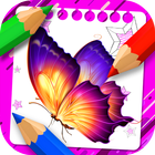 Butterfly Coloring Book Zeichen