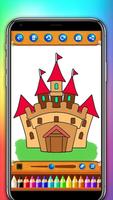 castle coloring and drawing book capture d'écran 3